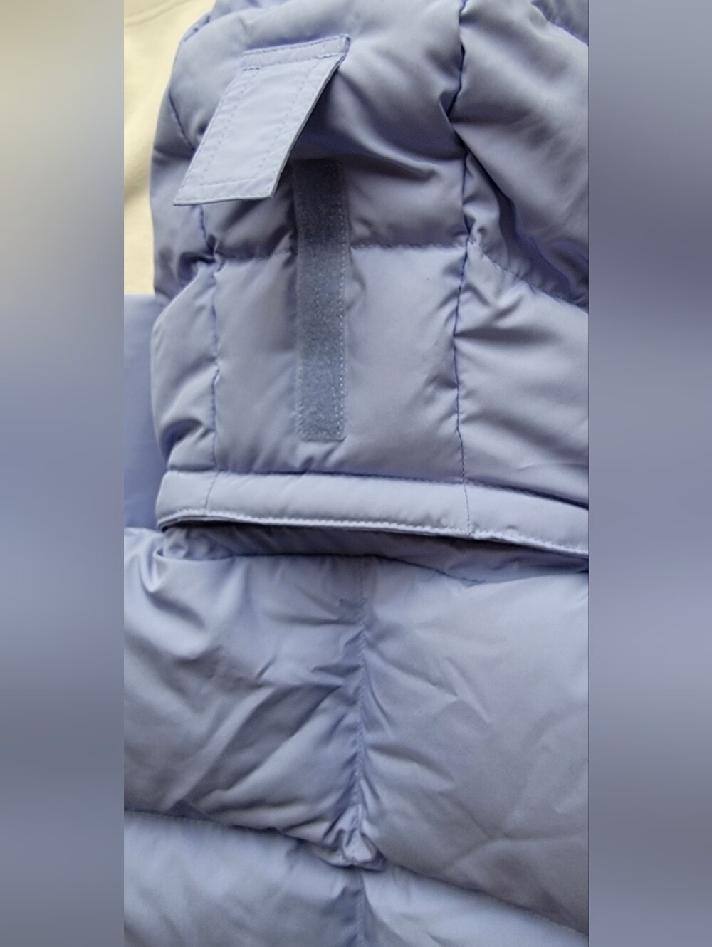 L.L. Bean Long Hooded Puffer Coat in Light Blue - Picture 5 of 10